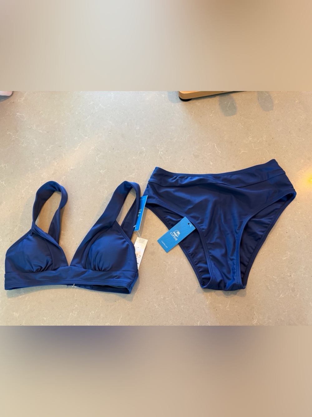 Cupshe Swimwear Set - NAVY XS - Picture 2 of 2